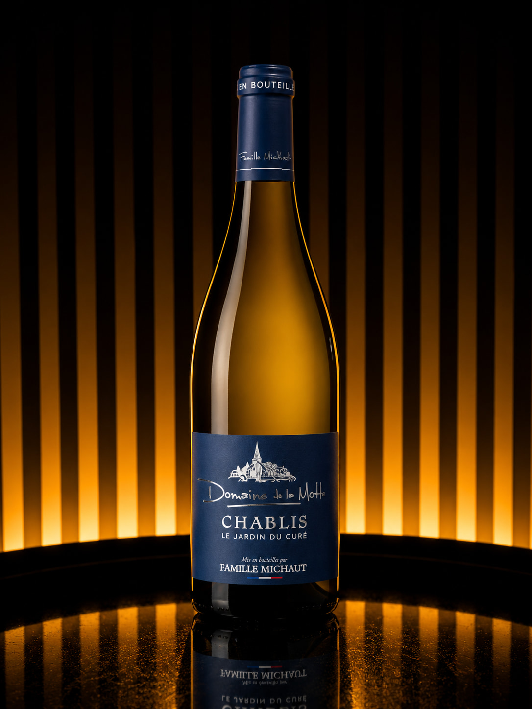 Une bouteille de Chablis Le jardin du curé