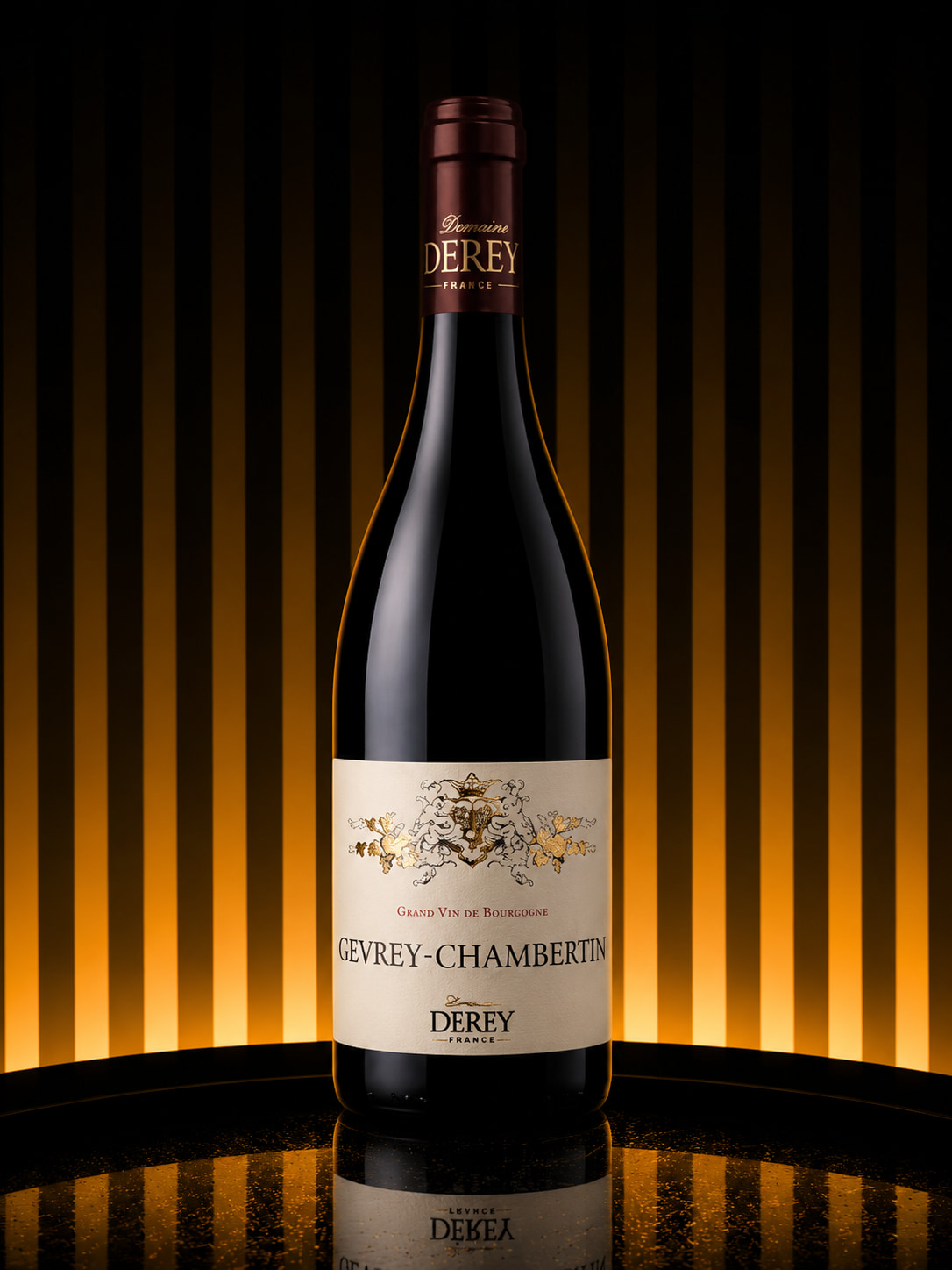 Une bouteille de Bourgogne Gevrey-Chambertin